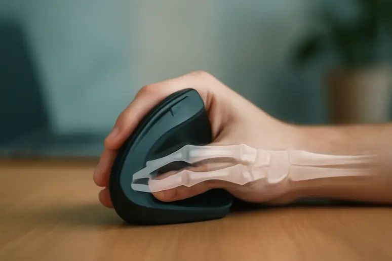 เมาส์แนวตั้ง: นวัตกรรมเพื่อสุขภาพการทำงานยุคใหม่